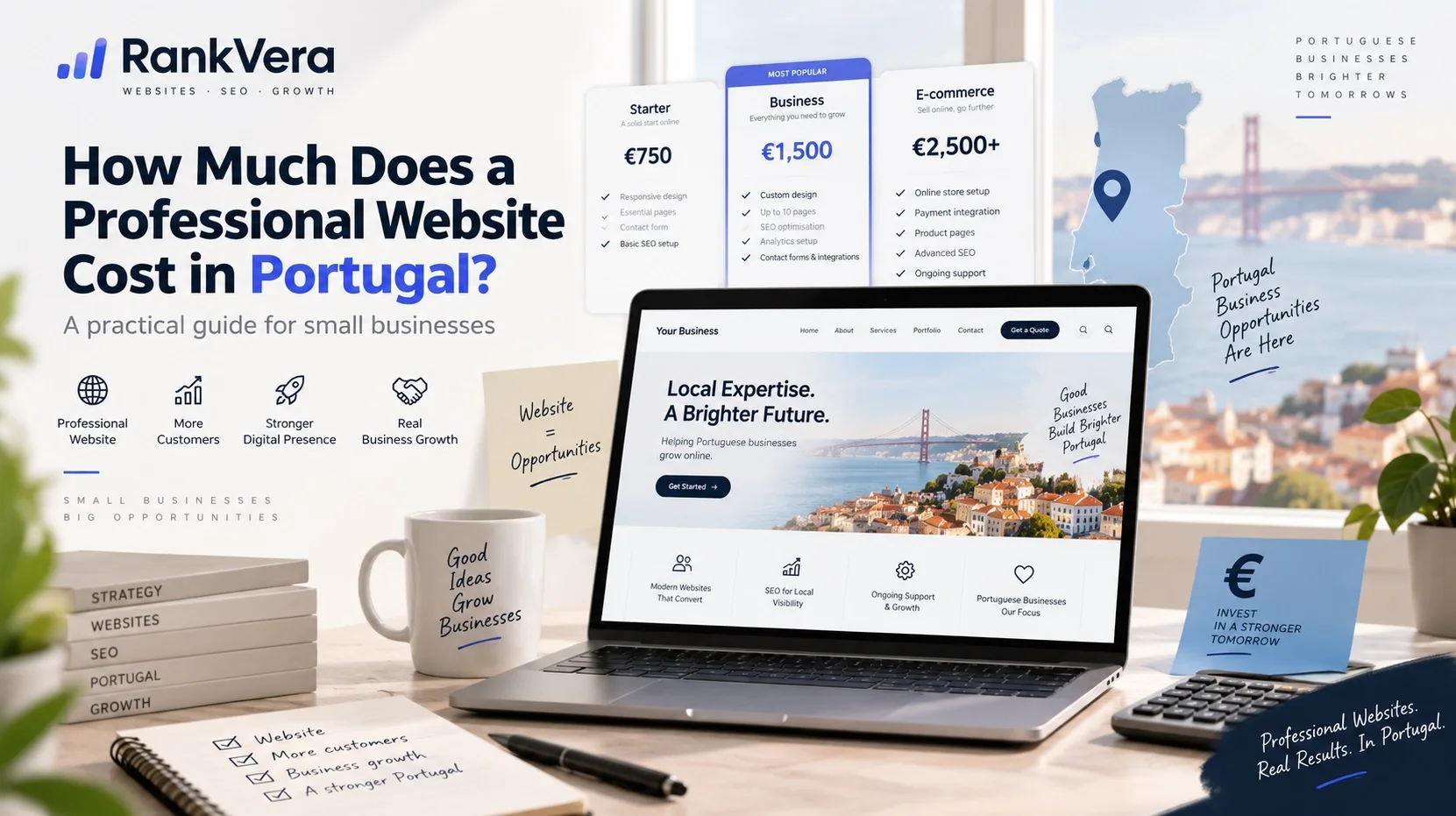 Quanto custa criar um website profissional em Portugal?